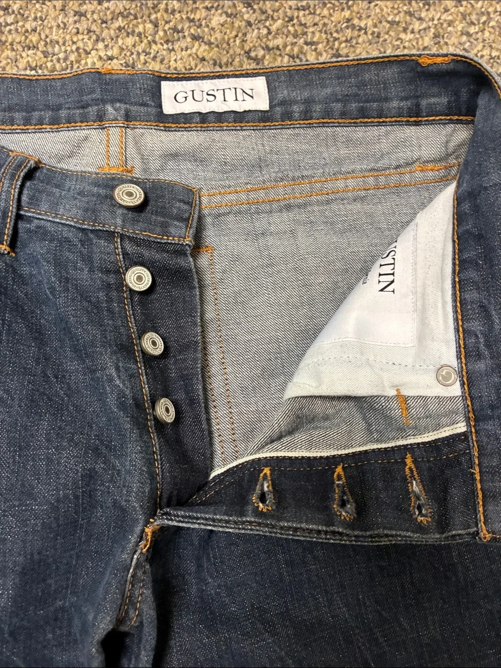 Gustin Dark Blue Men’s Straight Jeans
